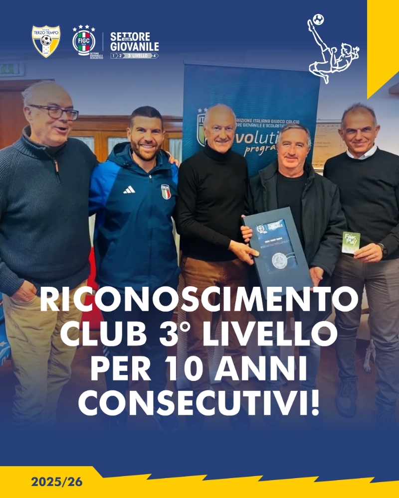 Club 3° Livello per 10 anni!