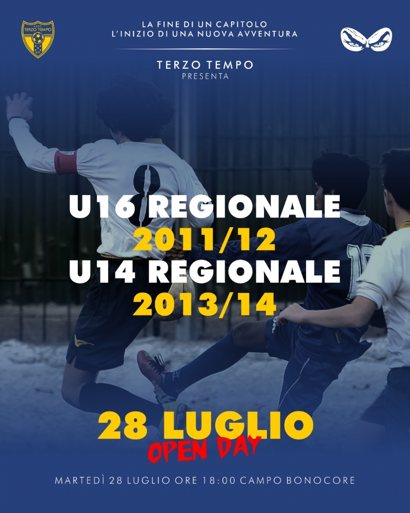 Openday U16 Regionale e U14 Regionale
