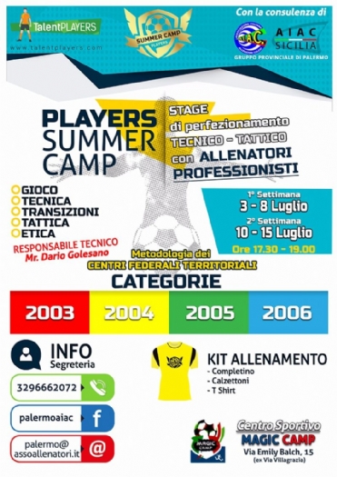 Players Summer Camp 2017! 